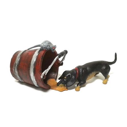 Dackel Eimer/Maus