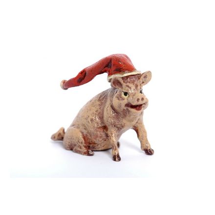 Schwein Weihnachtsmütze