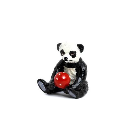 Panda -Teddy mit Ball