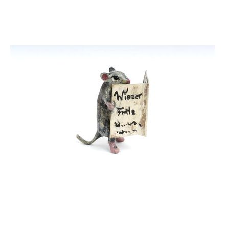 Maus mit Zeitung