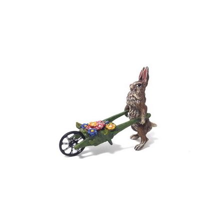 Hase Blumenkarren