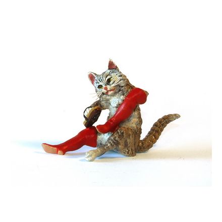 Katze Stiefelputzer/größer