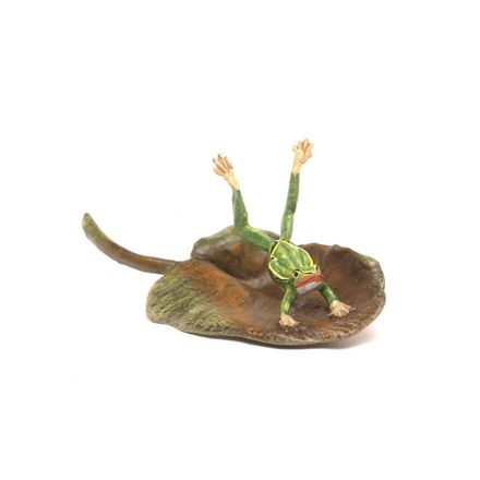 Frosch Handstand/Lilienblatt
