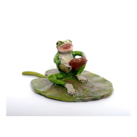 Frosch Herz/Seerosenblatt