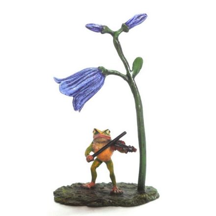 Frosch Violine/Glockenblume