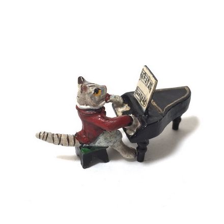 Katze Klavierspieler/klein