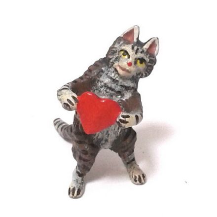 Katze mit Herz