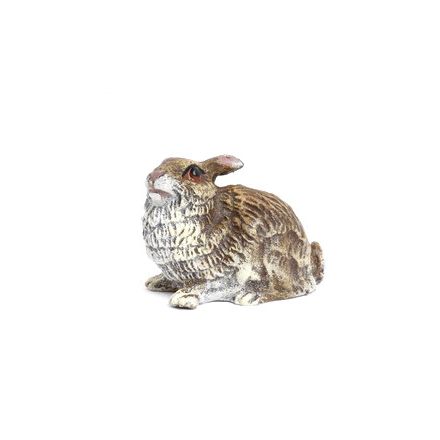 Hase sitzend/Ohren zurück
